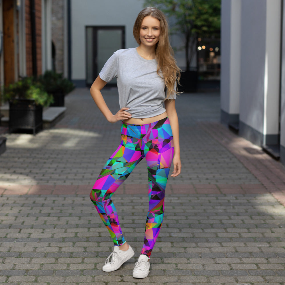 Shop Prisma's Red Cuff-Length Leggings for Comfortable Style
